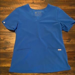 Navy Fig Scrub Casma Top